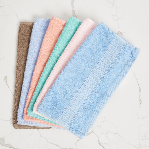 Martex 6-Piece Luxury Towel Set, 2 Bath Towels 2 Hand Towels 2 Washcloths -  600 GSM 100% Ring Spun Cotton Highly Absorbent Soft Towels for Bathroom 